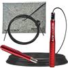 Beast Gear Corda per Saltare Professionale - Jump Rope Regolabile per Allenamento in Palestra con Manici in Alluminio - Per Boxe, Crossfit e Fitness