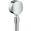 hansgrohe FixFit Uscita a muro S con valvola antiriflusso e giunto snodato, cromo, 27506000