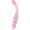 LoveToy Glass Romance Double G-Spot Dildo GS10PK Pink