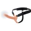 Hidden Desire Inferno Vibrating Silicone Hollow Penis Strap-On with Remote 16cm Skin