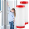 UxradG 2 protezioni per porte per bambini, protezione per porta, autoadesiva, protezione per porte, porte, trasparenti, protezione per le dita, protezione per le porte, per l'asilo
