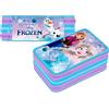 DIMAGRAF SRL ASTUCCIO FROZEN 3 ZIP PREMIUM COMPLETO DI PENNARELLI GIOTTO E MATITE COLORATE