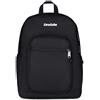SEVEN S.P.A. Zaino Invicta, Jelek Plain, Nero, 34 litri, doppio scomparto, laptop 14", 100% poliestere riciclato