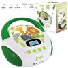 METRONIC LETTORE CD MP3 PER BAMBINI CON PORTA USB CIRCUS VERDE E BIANCO POTENZA 6W