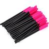 Pongnas Spazzole per Ciglia in Silicone Bacchette per Mascara 50 Pezzi Spazzole per Mascara per Ciglia Usa e Getta Applicatore Strumento di Bellezza per il Trucco (rosa rossa)