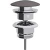 Lineabeta Piletta click clack regolabile 0-80 mm con tappo antracite
