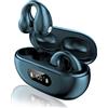 GBOKYN AOYU Cuffie Bluetooth V5.3 Auricolari Bluetooth Sportivi Conduzione Ossea Clip auricolari Non Nell'orecchio Cancellazione Rumore Touch Control con HD Mic Stereo Impermeabile Cuffiette