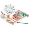 VILAC - Set musicale Gli animali del mondo - Sarah Betz - Giocattolo musicale - Giochi di risveglio per bambini in legno - Giocattolo per bambini dai 3 anni - 7114, vari colori