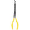 Oumefar Pinze in acciaio extra lungo 270 mm con pinze a becco piegato e pinze a becco ricurvo per la riparazione di veicoli(Allungare di 90 °)