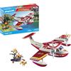 Playmobil 71463 Action Heroes: Firefighting Seaplane with Extinguishing Function