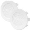 Vent Systems Confezione da 2 prese d'aria da 100 mm a 125 mm, diametro regolabile, copertura rotonda bianca, flessibile con griglia di protezione, ventilazione HVAC per bagno, casa, ufficio