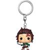 Funko Pop! Keychain: Demon Slayer - Tanjiro Kamado - Bloody- Mini Figura in Vinile da Collezione Novità Portachiavi - Riempitivi per Calze - Idea Regalo - Merchandising Ufficiale - Anime Fans