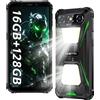OUKITEL G5 Rugged Smartphone 2025, 16GB+128GB/1TB Telefono Indistruttibile, 900 LM Luce