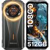 DOOGEE Rugged Smartphone, 20GB+ 512GB/2TB, 128Db Altoparlanti, 10800Mah/33W Telefono In