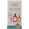 Depot Hair & Body KIT - kit uomo shampoo normalizzante+bagno schiuma+balsamo multifunzionale