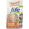 Life Cat Natural Trancetti Cibo Umido per Gatti - Pollo con Prosciutto - 30x55 gr