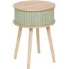 ATMOSPHERA CREATEUR D'INTERIEUR - Comodino a 2 Ante nysos Verde Oliva 54x40x40cm