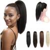 PARXITN Claw Jaw - Extension per capelli sintetici a coda di cavallo, lunghezza 30 cm, per donne