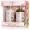 Saponificio Artigianale Fiorentino Confezione Regalo Rosa Sapone Mani + Bagno Doccia 500ml