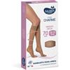 DESA PHARMA Srl sauber gambaletto open toe 70 denari maglia liscia neutro beige taglia 4