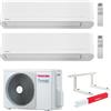 Toshiba Climatizzatore Toshiba Seiya Smart wi-fi Dual split inverter 10000+10000 (9000+9000) btu (U.E. RAS-2M14G3AVG-E) + OMAGGIO