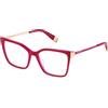 FURLA Vfu768 Montature per Occhiali da Vista, Shiny Dark Havana, 53/140/16 Donna