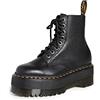 DR. MARTENS 1460 Pascal Max 8 Eye Boot, Anfibi Donna, Black, 38 EU