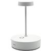 Zafferano, Swap Mini, Lampada da Tavolo Ricaricabile e Senza Fili con Controllo Touch, Adatta per Salotto ed Esterni, Dimmer, 2700 K, Altezza 14,8 cm, Colore Bianco