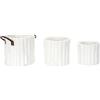 HOME DECO FACTORY, RG0039, Elegante Cestino portaoggetti Effetto Pelliccia, Ideale per Giocattoli e Vestiti, Facile da trasportare e manutenere, Misura 30 cm, Colore Bianco