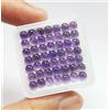 colori di gemme Lotto 75 pezzi ametista viola cabochon rotondo naturale qualità AAA pietre pr...