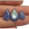 colori di gemme Lotto 20,05 ct di pera naturale cabochon blu tanzanite pietra preziosa sfusa ...