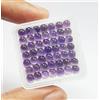 colori di gemme Lotto 80 pezzi cabochon tondo ametista viola naturale AAA calibrato gemme sfu...
