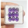 colori di gemme Lotto 9 pezzi di ametista viola ricca naturale di alta qualità cabochon ovale...