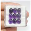 colori di gemme Lotto 9 pezzi ametista ovale viola ricca naturale cabochon qualità AAA gemme ...