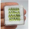 colori di gemme Lotto 21 pezzi peridoto verde AAA naturale pera cabochon gemme sfuse 5,5 x 4 ...