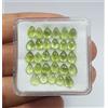 colori di gemme Lotto 29 pezzi gemme sfuse di qualità AAA peridoto verde pera naturale caboch...