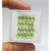 colori di gemme Lotto 23 pezzi peridoto verde cabochon ovale naturale qualità AAA 9,70 ct