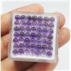 colori di gemme 40 pezzi ametista viola naturale AAA cabochon rotondo calibrato lotto gemme s...