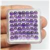 colori di gemme Lotto 50 pezzi cabochon rotondo naturale AAA viola ametista calibrato gemme s...
