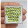 colori di gemme 31 pezzi cabochon ovale naturale verde peridoto qualità AAA lotto gemme sfuse...