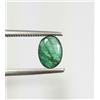 colori di gemme 1,31 ct naturale Zambia AAA verde smeraldo taglio ovale gemme sfuse non tratt...