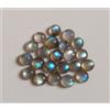 colori di gemme 24,53 Ct Natural Round Labradorite Cabochon AAA Multi Flash Lotto Gemme Sciol...
