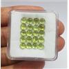 colori di gemme Lotto 22 pezzi cabochon rotondo verde AAA peridoto naturale qualità AAA sfuso...