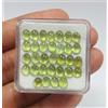 colori di gemme Lotto 32 pezzi cabochon peridoto verde ovale naturale qualità AAA 5,4x4 mm
