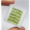 colori di gemme Lotto 28 pezzi peridoto verde cabochon ovale naturale qualità AAA gemme sfuse...