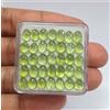 colori di gemme Lotto 38 pezzi cabochon ovale peridoto verde naturale qualità AAA 6x4,8 mm