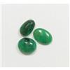 colori di gemme Cabochon ovale smeraldo zambia naturale 3,29 ct lotto 3 pezzi buona qualità n...