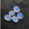 colori di gemme Lotto cabochon ovale AAA pietra di luna arcobaleno fuoco blu naturale 12 ct 9...