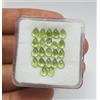 colori di gemme Lotto 22 pezzi peridoto verde AAA naturale pera cabochon gemme sfuse 6,90 ct ...
