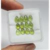 colori di gemme Lotto cabochon pera peridoto verde naturale 13 pezzi gemme sfuse qualità AAA ...